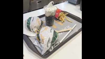 Picture of McDonald’s meal shared by the nutritionist. (X/@PramilaMundra) Picture of McDonald’s meal shared by the nutritionist. (X/@PramilaMundra)