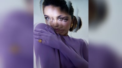 With the help of hairstylist Amit Thakur, Sharvari styled her lush locks into a chic ponytail that perfectly complemented her glam look. (Instagram/@sharvari) With the help of hairstylist Amit Thakur, Sharvari styled her lush locks into a chic ponytail that perfectly complemented her glam look. (Instagram/@sharvari)