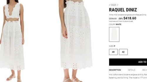 The price the skirt Priyanka Chopra wore to the Jonas Brothers concert. (coltortiboutique.com) The price the skirt Priyanka Chopra wore to the Jonas Brothers concert. (coltortiboutique.com)