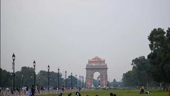 The monsoon trough was north of the capital and likely to stay there on Wednesday. (Hindustan Times)