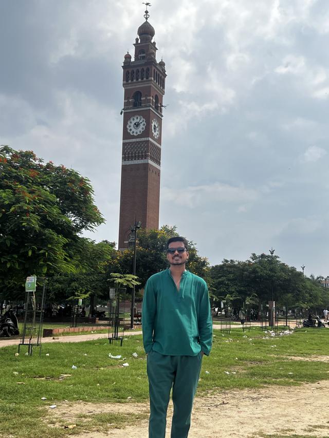 Aasif at Clock Tower in Lucknow Aasif at Clock Tower in Lucknow