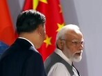 Prime Minister Narendra Modi and Chinese President Xi Jinping engage in a brief interaction at the 15th BRICS Summit, in Johannesburg on Thursday. Prime Minister Narendra Modi and Chinese President Xi Jinping engage in a brief interaction at the 15th BRICS Summit, in Johannesburg on Thursday.