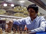 Indian Grandmaster R Praggnanandhaa during the second tie-breaker match of the Chess World Cup 2023 final against Norwegian Grandmaster and World No. 1 player Magnus Carlsen Indian Grandmaster R Praggnanandhaa during the second tie-breaker match of the Chess World Cup 2023 final against Norwegian Grandmaster and World No. 1 player Magnus Carlsen