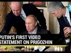 PUTIN'S FIRST VIDEO STATEMENT ON PRIGOZHIN 