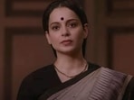 Kangana Ranaut in a still from Thalaivii. Kangana Ranaut in a still from Thalaivii.