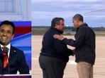 Vivek Ramaswamy and the infamous hug (that never was?) Vivek Ramaswamy and the infamous hug (that never was?)