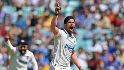 India's Umesh Yadav celebrates a wicket of Australia during Day 4 of the ICC World Test Championship Final 2023 (ICC Twitter) India's Umesh Yadav celebrates a wicket of Australia during Day 4 of the ICC World Test Championship Final 2023 (ICC Twitter)
