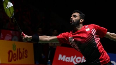 India's Prannoy HS in action (AFP)