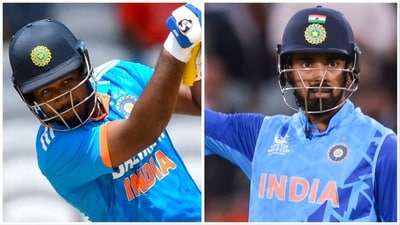 Rahul was named in India's squad for the Asia Cup while Sanju Samson is travelling to Sri Lanka as a reserve batter. (AP-ANI) Rahul was named in India's squad for the Asia Cup while Sanju Samson is travelling to Sri Lanka as a reserve batter. (AP-ANI)