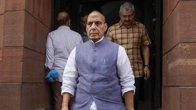 Defence minister Rajnath Singh. (PTI) Defence minister Rajnath Singh. (PTI)