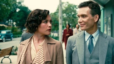 Florence Pugh as Jean Tatlock and Cillian Murphy as J. Robert Oppenheimer (AP) Florence Pugh as Jean Tatlock and Cillian Murphy as J. Robert Oppenheimer (AP)