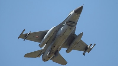 An F16 fighter airplane (AP) An F16 fighter airplane (AP)