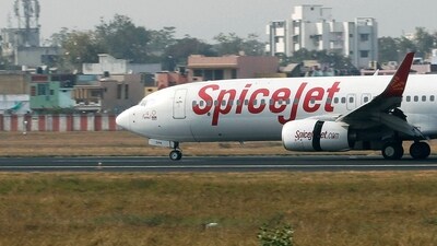 A SpiceJet Boeing 737-800 passenger plane moves on the runway at the Sardar Vallabhbhai Patel International Airport in the western Indian city of Ahmedabad. (REUTERS)