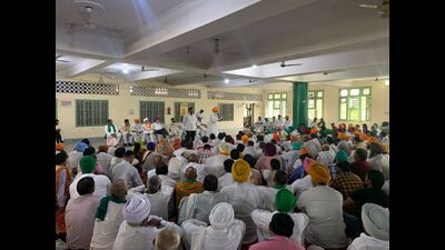 The decision was taken in a meeting held in Kurukshetra and was attended by BKU leaders and members from Haryana, Punjab, and Uttar Pradesh. (HT photo)