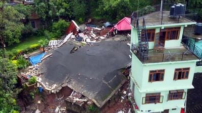 The panel noted Shimla has many water bodies in the fracture and people have constructed houses and buildings on it. (Birbal Sharma>HT) The panel noted Shimla has many water bodies in the fracture and people have constructed houses and buildings on it. (Birbal Sharma>HT)