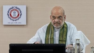 Union home minister Amit Shah addresses the National Security Strategy Conference, at the Intelligence Bureau headquarters, in New Delhi (PTI)