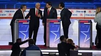 Both DeSantis and Ramaswamy said they opposed more funding to Ukraine. Both DeSantis and Ramaswamy said they opposed more funding to Ukraine.
