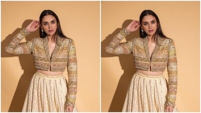 Aditi's fashion diaries are getting better by the day. A few days back, the actor shared a set of pictures from her look at India Couture Week. Playing muse to designer Ritu Kumar, Aditi looked gorgeous in ethnic attire. (Instagram/@aditiraohydari) Aditi's fashion diaries are getting better by the day. A few days back, the actor shared a set of pictures from her look at India Couture Week. Playing muse to designer Ritu Kumar, Aditi looked gorgeous in ethnic attire. (Instagram/@aditiraohydari)
