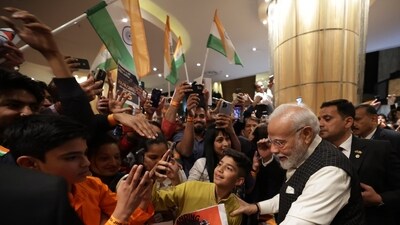 “Feeling the fervour all the way from Johannesburg for Chandrayaan-3! The enthusiasm of our diaspora in South Africa for India's achievements in the space sector is truly gladdening,” PM Modi wrote on X, formerly known as Twitter. (Twitter) “Feeling the fervour all the way from Johannesburg for Chandrayaan-3! The enthusiasm of our diaspora in South Africa for India's achievements in the space sector is truly gladdening,” PM Modi wrote on X, formerly known as Twitter. (Twitter)