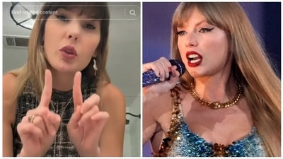Ashley Leechin is famous on TikTok for her resemblance to Taylor Swift. Ashley Leechin is famous on TikTok for her resemblance to Taylor Swift.