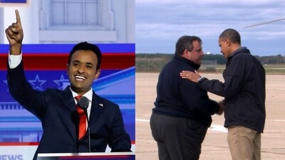 Vivek Ramaswamy and the infamous hug (that never was?) Vivek Ramaswamy and the infamous hug (that never was?)