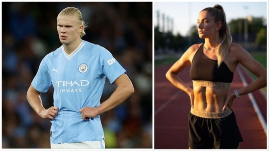 Erling Haaland was challenged by Alica Schmidt to feature in a race. (Reuters-Alica Schmidt Instagram )