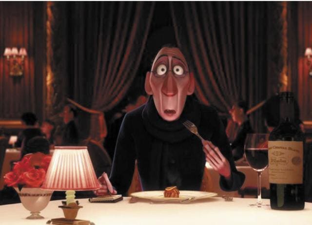 In Ratatouille (2007), food critic Anton Ego takes a bite of ratatouille and sees his childhood flash before his eyes. (Disney/Pixar) In Ratatouille (2007), food critic Anton Ego takes a bite of ratatouille and sees his childhood flash before his eyes. (Disney/Pixar)