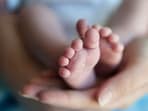 A newborn. A newborn.