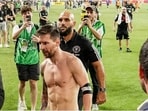 Lionel Messi after Inter Miami's US Open Cup semi-final Lionel Messi after Inter Miami's US Open Cup semi-final