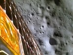 Chandrayaan-3's Vikram lander before the soft landing on Moon.