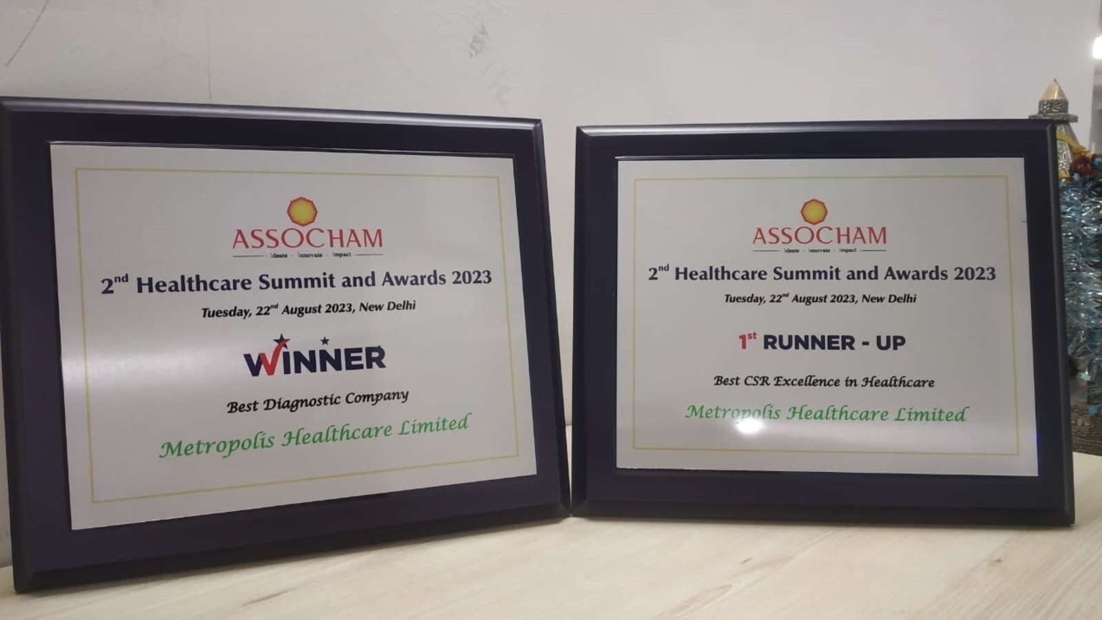 Metropolis Healthcare bags ASSOCHAM Awards for exemplary contributions - Vimarsana News