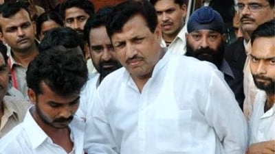 Former Uttar Pradesh minister Amarmani Tripathi (File) Former Uttar Pradesh minister Amarmani Tripathi (File)