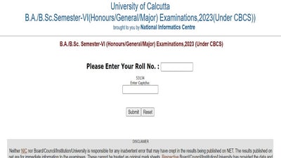 Calcutta University Result 2023 for B.A, B.Sc courses released, direct link here