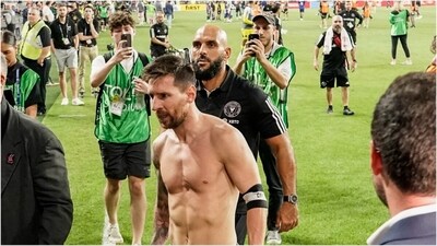 Lionel Messi after Inter Miami's US Open Cup semi-final (AP) Lionel Messi after Inter Miami's US Open Cup semi-final (AP)