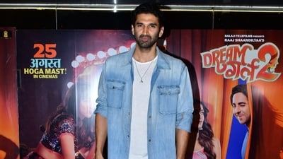 Ananya Panday's rumoured boyfriend and actor Aditya Roy Kapur also attended Dream Girl 2 screening on Thursday. The two returned from a vacation in Europe few weeks back. Ananya Panday's rumoured boyfriend and actor Aditya Roy Kapur also attended Dream Girl 2 screening on Thursday. The two returned from a vacation in Europe few weeks back. 