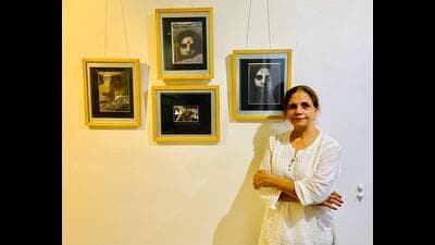 Durga Kainthola, an artist from Delhi (HT Photo)