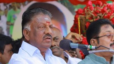 Former Tamil Nadu chief minister O Panneerselvam. (Twitter) Former Tamil Nadu chief minister O Panneerselvam. (Twitter)