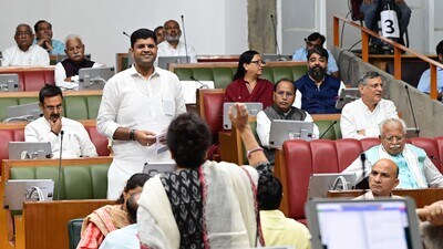 Haryana deputy chief minister Dushyant Chautala on Friday took strong exception to Vidhan Sabha secretariat unilaterally converting short duration discussion notices into calling attention notices. (Keshav Singh/HT)