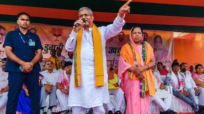 Jharkhand BJP president and former chief minister Babulal Marandi started the Sankalp Yatra from Barhait on August 17 (X/babulalmarandi) Jharkhand BJP president and former chief minister Babulal Marandi started the Sankalp Yatra from Barhait on August 17 (X/babulalmarandi)