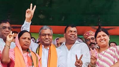 Jharkhand Police on Friday registered at least two FIRs against BJP state president and former chief minister Babulal Marandi (ANI) Jharkhand Police on Friday registered at least two FIRs against BJP state president and former chief minister Babulal Marandi (ANI)