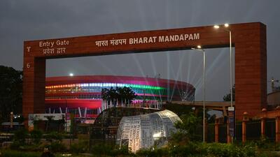 The officials said that the particular sections of the Pragati Maidan tunnel will lead directly to the parking area at Bharat Mandapam and further towards the front porch of the main G20 venue. (Sanchit Khanna/ HT Photo) The officials said that the particular sections of the Pragati Maidan tunnel will lead directly to the parking area at Bharat Mandapam and further towards the front porch of the main G20 venue. (Sanchit Khanna/ HT Photo)