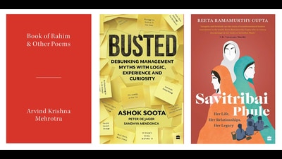 The reading list this week features Arvind Krishna Mehrotra’s new collection of poetry, a book that looks at management truisms, and another that focuses on Savitribai Phule. (HT Team) The reading list this week features Arvind Krishna Mehrotra’s new collection of poetry, a book that looks at management truisms, and another that focuses on Savitribai Phule. (HT Team)