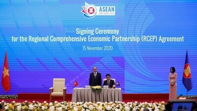 The RCEP is the world's largest trade bloc backed by China and groups 15 Asia-Pacific economies, including Australia, Japan, New Zealand and 10 member-states of the Association of Southeast Asian Nations (ASEAN). (File) The RCEP is the world's largest trade bloc backed by China and groups 15 Asia-Pacific economies, including Australia, Japan, New Zealand and 10 member-states of the Association of Southeast Asian Nations (ASEAN). (File)