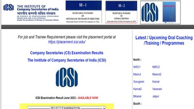 ICSI CS June Result 2023: CS Professional course results out, direct link here ICSI CS June Result 2023: CS Professional course results out, direct link here