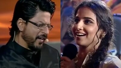 Shah Rukh Khan and Vidya Balan from IFFA Awards. Shah Rukh Khan and Vidya Balan from IFFA Awards.