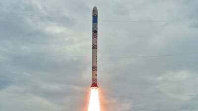 ISRO's small satellite launcher the SSLV-D1. (ISRO/X) ISRO's small satellite launcher the SSLV-D1. (ISRO/X)