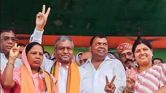 Jharkhand Police on Friday registered at least two FIRs against BJP state president and former chief minister Babulal Marandi (ANI)