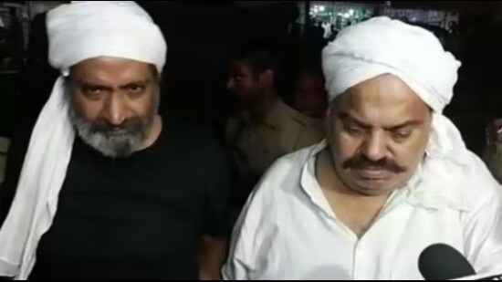 Slain mafiosi brothers Atiq and Ashraf (HT File Photo)