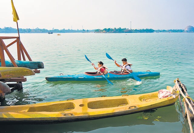 Depending on the level of grades kayaking can be adventurous or calm (Shutterstock) Depending on the level of grades kayaking can be adventurous or calm (Shutterstock)