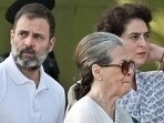 Congress leaders Sonia Gandhi, Rahul Gandhi and Priyanka Gandhi Vadra. (HT File Photo) Congress leaders Sonia Gandhi, Rahul Gandhi and Priyanka Gandhi Vadra. (HT File Photo)